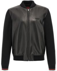 Gucci - Nappa Leather Bomber Jacket - Lyst
