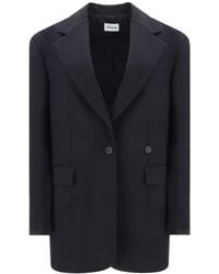 P.A.R.O.S.H. - Wool Single-Breasted Blazer Jacket - Lyst