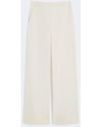 Max Mara - Straight-Fit Cotton Twill Trousers - Lyst