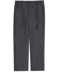 Herno - Wool Blend Tailored Pants - Lyst