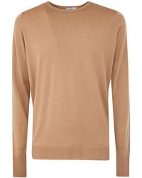 John Smedley - Marcus Long Sleeves Crew Neck Pullover - Lyst