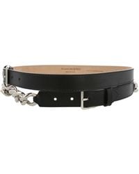 McQueen - Double Belt With Chain - Lyst