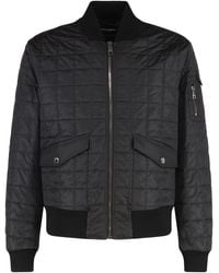 Dolce & Gabbana - Dolce & Gabbana Padded Bomber Jacket - Lyst