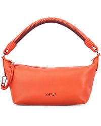 Loewe - Mini Cala Braided-Handle Leather Tote Bag - Lyst
