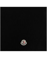 Moncler - Wool Logo Scarf - Lyst
