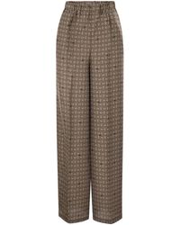 Max Mara - Silk Trousers - Lyst