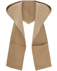 Prada - Camel Wool Scarf - Lyst