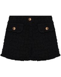Versace - Tweed Shorts - Lyst