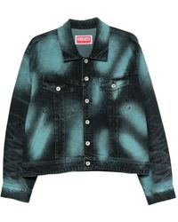 KENZO - Boke Heart Oversize Trucker Jacket - Lyst