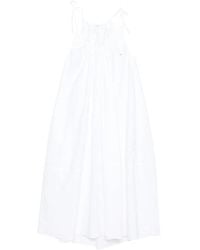 Co. - Dress With Tie Straps And Gathered Detail - Lyst