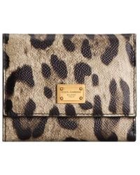Dolce & Gabbana - Dolce & Gabbana Leopard-Print Wallet - Lyst