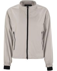Herno - Laminar Bomber Jacket With Zip - Lyst