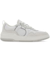 Ferragamo - Gancini Leather Sneakers - Lyst