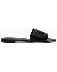 Dolce & Gabbana - Leather Slides - Lyst