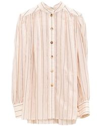 Chloé - Striped Silk Shirt - Lyst