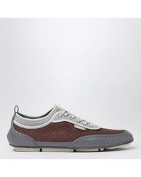 Fendi - Fit Trainers Neon Mesh And Leather - Lyst