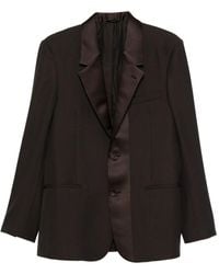 Fendi - Single-Breasted Wool Crêpe Tailored Blazer - Lyst