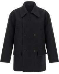 Fendi - Felt Wool Coat - Lyst