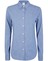 Aspesi - "Mod.5422" Denim Shirt - Lyst