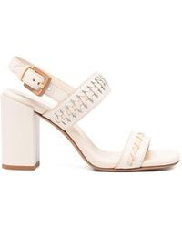 Zimmermann - Alchemy Leather Heel Sandals - Lyst