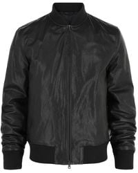 Slowear - Montedoro Leather Bomber Jacket - Lyst