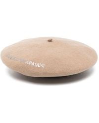 Emporio Armani - Wool Basque Hat - Lyst