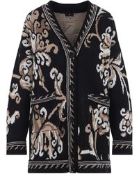 Etro - Wool Cardigan - Lyst