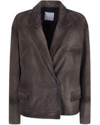 Ibrigu - Embroidered And Printed Suede Jacket - Lyst