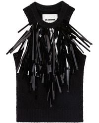 Jil Sander - Stretch Cotton Top - Lyst