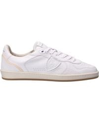 Philippe Model - Leather Sneakers With Light Sole - Lyst