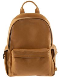 Brunello Cucinelli - Grained Leather Backpack With Patch Pockets - Lyst