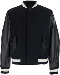 Givenchy - Blouson Mix Material - Lyst