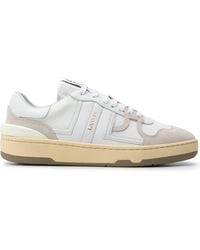 Lanvin - Sneakers bianche imbottite con lacci multicolore - Lyst