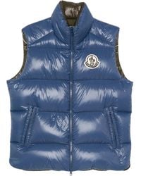 Moncler - Gilet Trapuntato Belice Con Patch Logo - Lyst