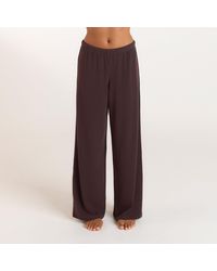 Lounge - Geripptes Pyjamahose - Lyst
