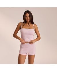 Lounge - Pointelle Strappy Pyjama Top - Lyst