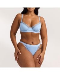 Lounge - Ribbed Balcony Bra - Lyst