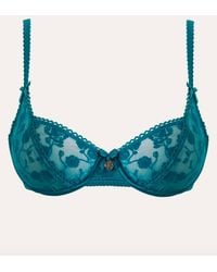Lounge - Flocked Floral Balcony Bra - Lyst