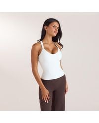 Lounge - Contoursoft V-Neck Cami Top With Built-In Bra - Lyst
