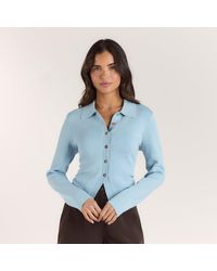 Lounge - Geribbelde Gebreide Vest - Lyst