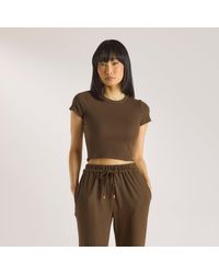 Lounge - Waffle Baby Tee - Lyst