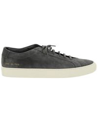 Common Projects Suede Leather Achilles Low Sneakers - Multicolor