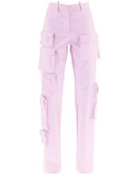 Off-White c/o Virgil Abloh Gabardine Cargo Pants - Pink