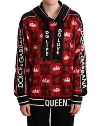 Dolce & Gabbana Wool Color Dg Mania Hooded Sweatshirt Jacket Womens Mens Clothing Mens Activewear Save 30% gym and workout clothes Hoodies 