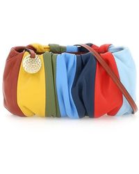 STAUD Leather Riviera Bean Bag - Multicolor