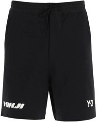 Y-3 Gfx Log Ft Crew in Black for Men | Lyst
