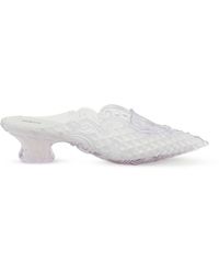 Y. Project Y Project Melissa Mules In Scented Pvc - White