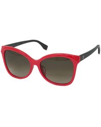 Fendi Fendi FF-0413/S FIB90 Sunglasses Women's Pink/Grey Gradient Lenses Cat Eye 60mm 