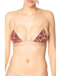 Love Stories - Blumen-Bralette Mit Spitze - Lyst