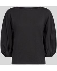 Jijil - T-Shirt Con Maniche A Sbuffo Nera - Lyst